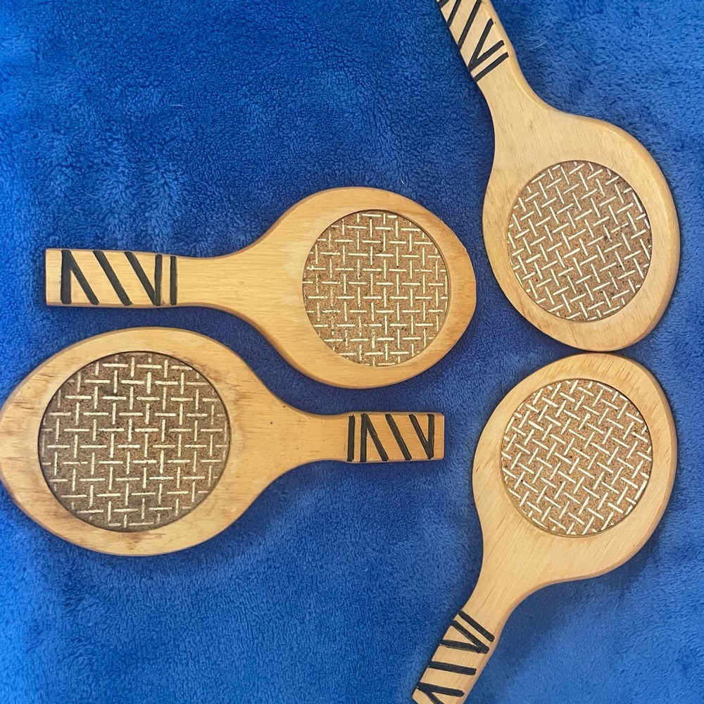 Tennis Racket Drink Coasters
